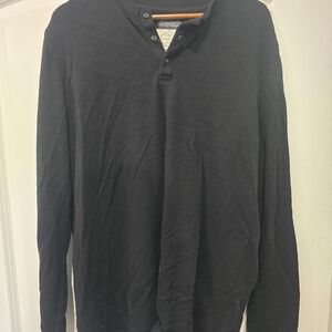 St. John's Bay Men's Black Long Sleeve Shirt